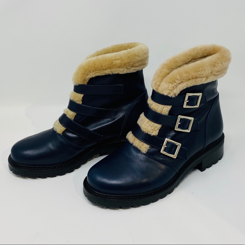 BARNEYS NEW YORK*Leather & Fur Booties US 6.5 $795 - Picture 3 of 8